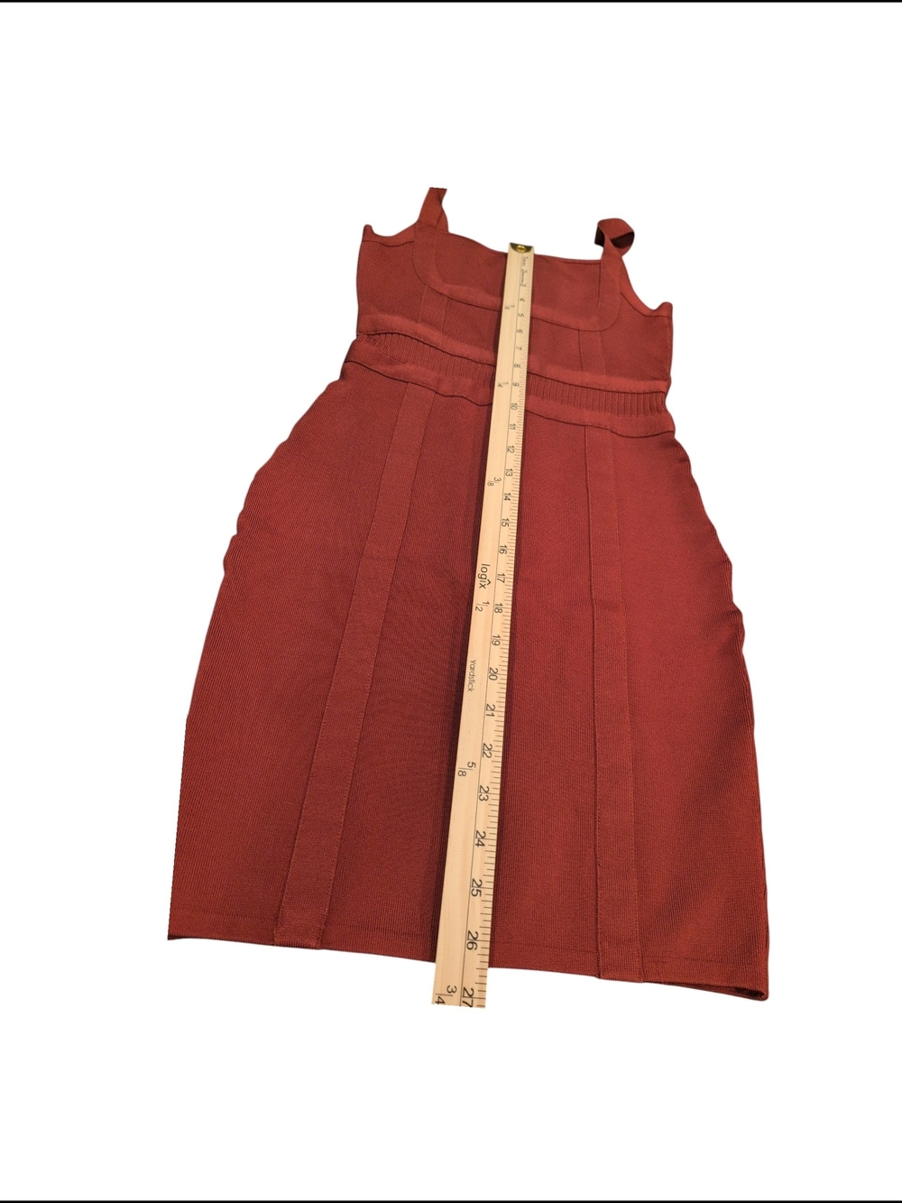 Guess Deep Wine Red Sleeveless Zip Up Sheath Dress M - Picture 8 of 9